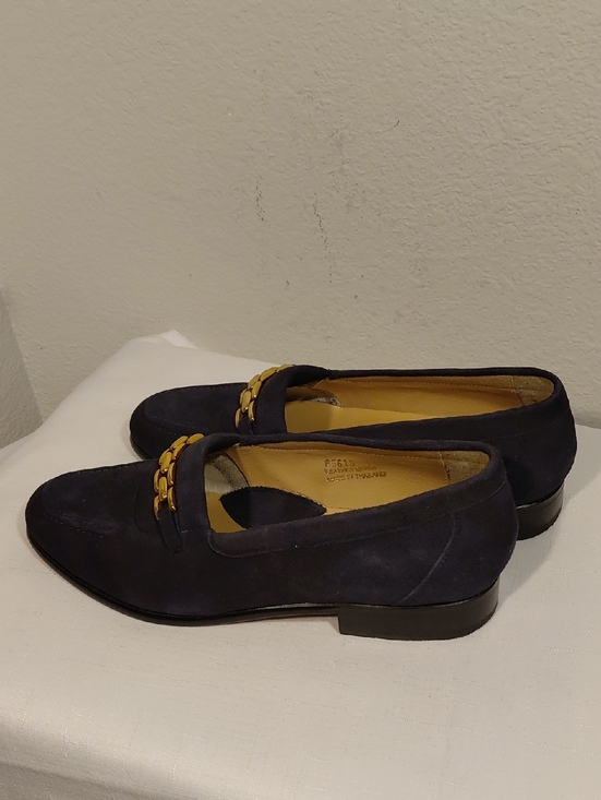 Donato Marrone Blue Suede Loafers